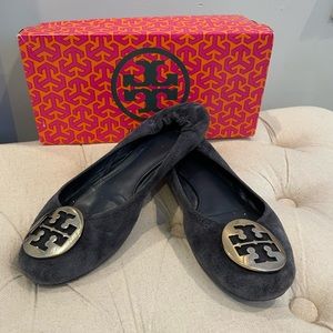 Tory Burch Navy Blue Ballet Flats - Size 8